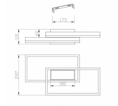 Потолочная люстра Escada Twins 10242/3LED