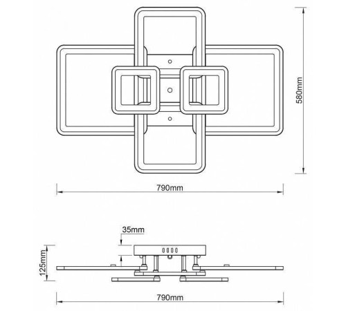Потолочная люстра Escada Plain 10286/6LED