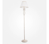 Торшер Eurosvet Amelia 10073/1 белый с золотом/прозрачный хрусталь Strotskis