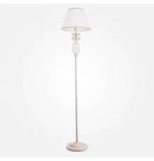 Торшер Eurosvet Amelia 10073/1 белый с золотом/прозрачный хрусталь Strotskis