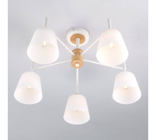 Люстра на штанге Eurosvet Fresco 70085/5 белый