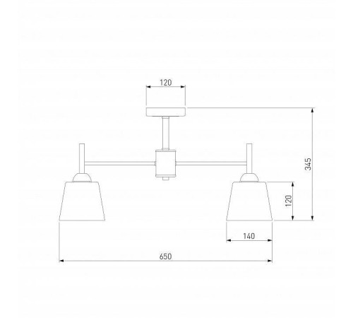 Люстра на штанге Eurosvet Fresco 70085/5 белый