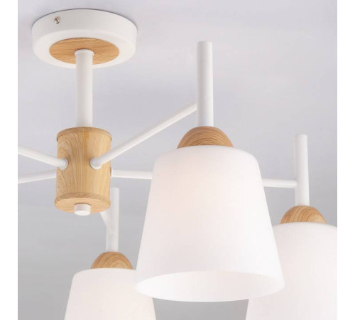 Люстра на штанге Eurosvet Fresco 70085/5 белый