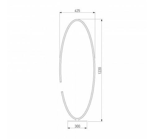 Торшер Eurosvet Gap 80415/1 сатин-никель 65W