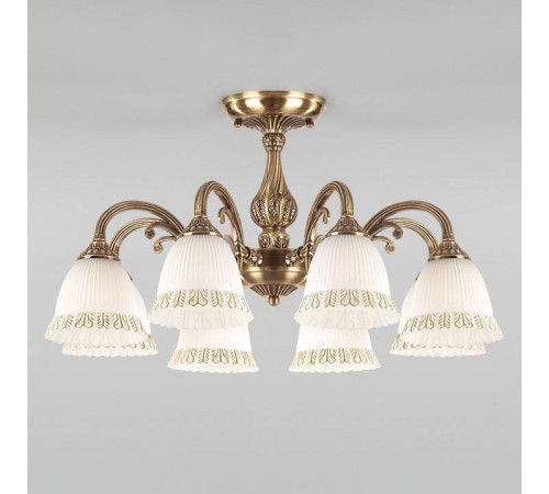 Люстра на штанге Eurosvet Campina 60107/8 античная бронза