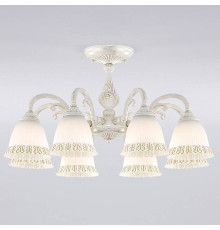 Люстра на штанге Eurosvet Campina 60107/8 белый с золотом