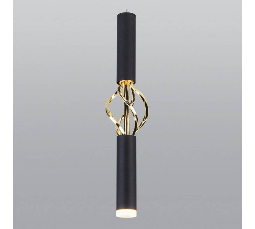 Подвесной светильник Eurosvet Lance 50191/1 LED черный/золото
