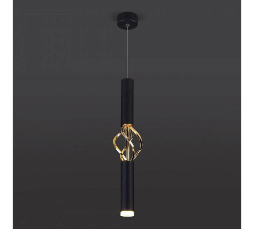 Подвесной светильник Eurosvet Lance 50191/1 LED черный/золото