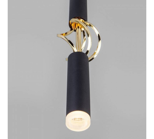 Подвесной светильник Eurosvet Lance 50191/1 LED черный/золото