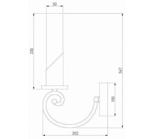 Бра Eurosvet Banci 60117/1 никель