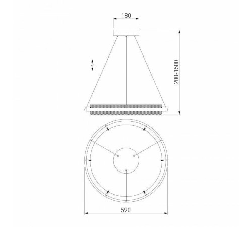 Подвесной светильник Eurosvet Imperio 90241/1 белый/ серебро Smart