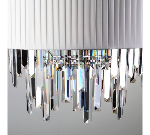 Подвесной светильник Eurosvet Amantea 10122/6 хром/прозрачный хрусталь Strotskis Smart