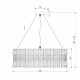 Подвесной светильник Eurosvet Lory 10125/8 золото Strotskis Smart 10125/8