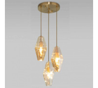 Подвесной светильник Eurosvet Prism 50236/3 янтарный