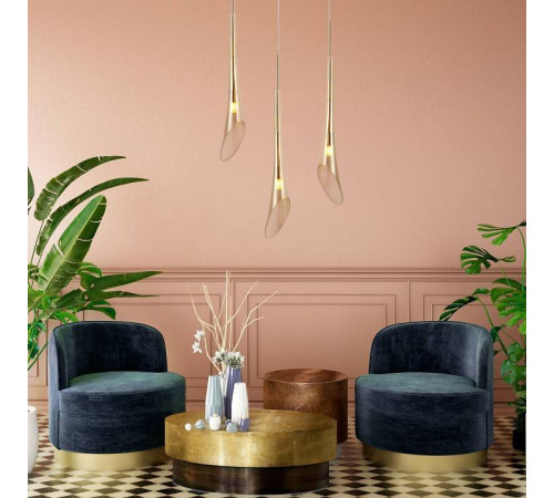 Подвесной светильник Eurosvet Folio 50224/1 янтарный