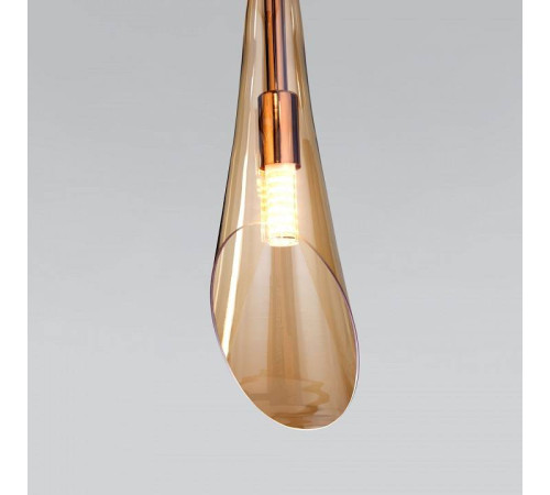 Подвесной светильник Eurosvet Folio 50224/1 янтарный