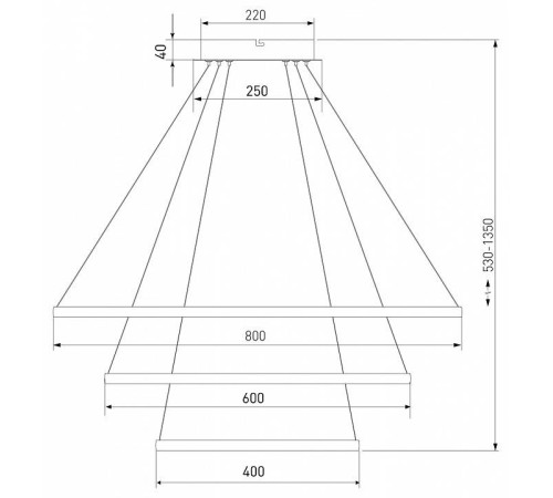 Подвесной светильник Eurosvet Collars 90264/3 черный