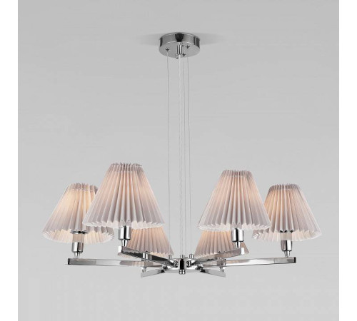 Подвесная люстра Eurosvet Peony 60136/6 хром/серый