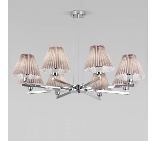 Подвесная люстра Eurosvet Peony 60136/8 хром/серый