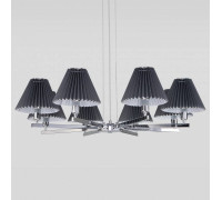Подвесная люстра Eurosvet Peony 60136/8 хром/графит