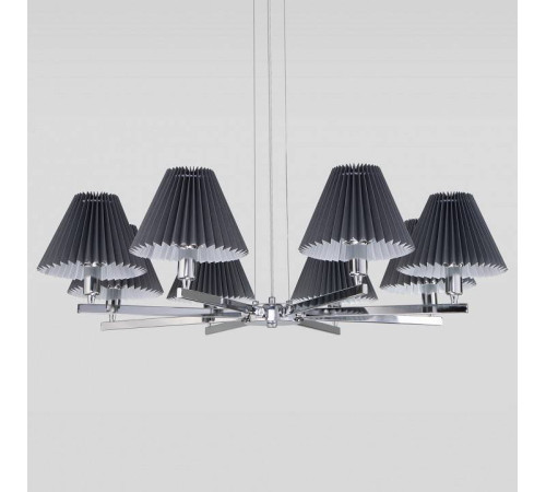Подвесная люстра Eurosvet Peony 60136/8 хром/графит