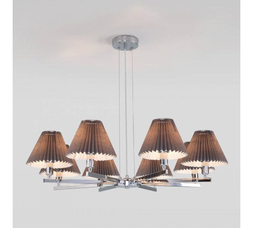 Подвесная люстра Eurosvet Peony 60136/8 хром/графит