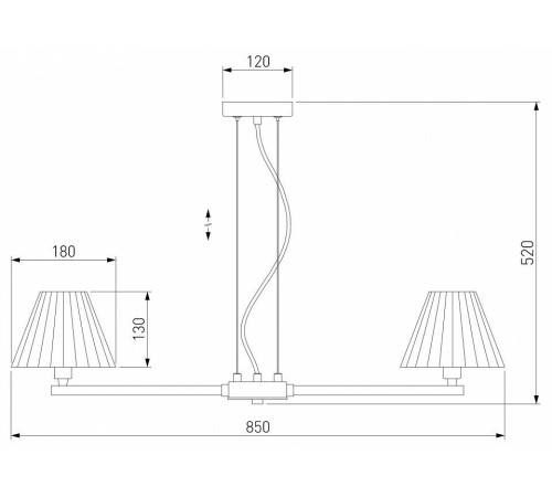 Подвесная люстра Eurosvet Peony 60136/8 хром/графит
