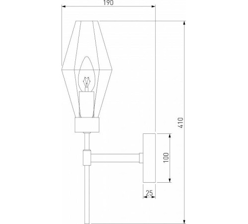 Бра Eurosvet Prism хром 60143/1