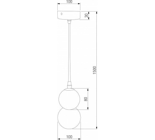 Подвесная люстра Eurosvet Polar 50250/1 LED серый