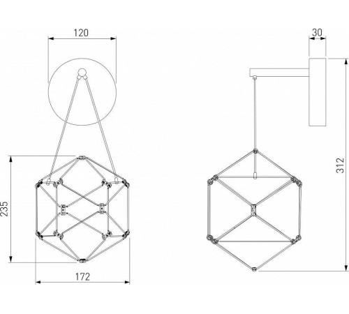 Бра Eurosvet Uma 90310/1 медь
