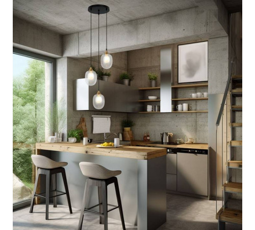 Подвесной светильник Eurosvet Spritz 70216/3 латунь