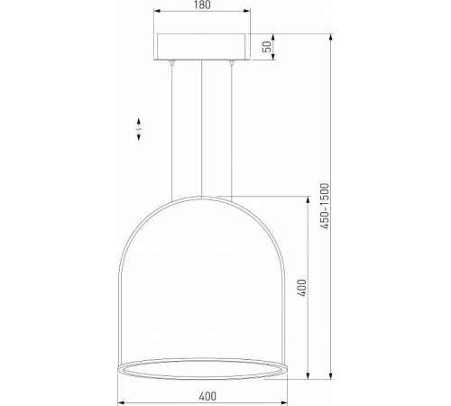 Подвесной светильник Eurosvet Over 90322/1 латунь
