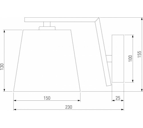 Бра Eurosvet Ozark 60149/1 латунь