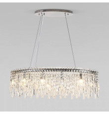 Подвесная люстра Eurosvet Blitz 60159/10 хром/ прозрачный хрусталь Strotskis