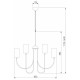 Подвесная люстра Eurosvet Abbey 60164/10 латунь
