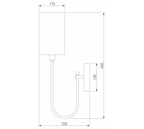 Бра Eurosvet Abbey 60164/1 черный