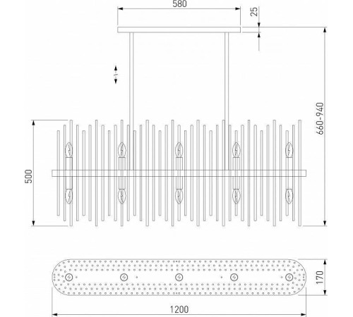 Люстра на штанге Bogate's Allure 486/10