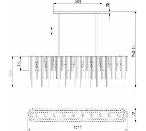 Люстра на штанге Bogate's Allure 488/10