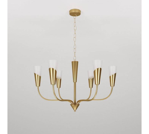 Подвесная люстра Eurosvet Rhyton 60167/6 латунь