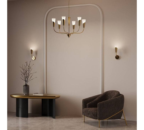 Подвесная люстра Eurosvet Rhyton 60167/6 латунь