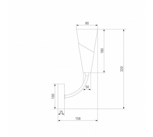 Бра Eurosvet Rhyton 60167/1 никель