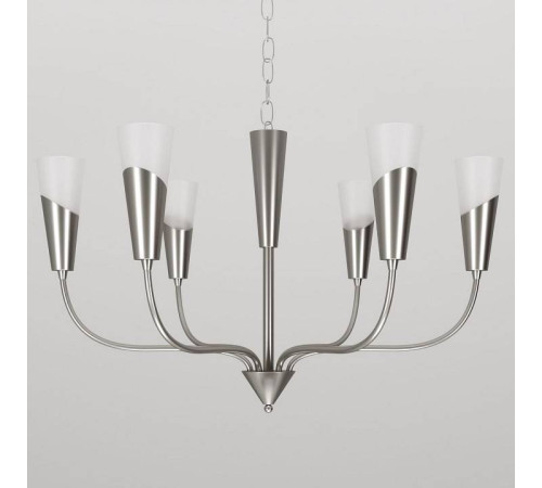 Подвесная люстра Eurosvet Rhyton 60167/6 никель