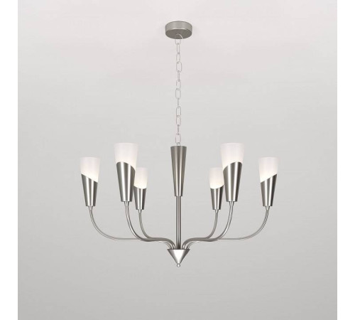 Подвесная люстра Eurosvet Rhyton 60167/6 никель