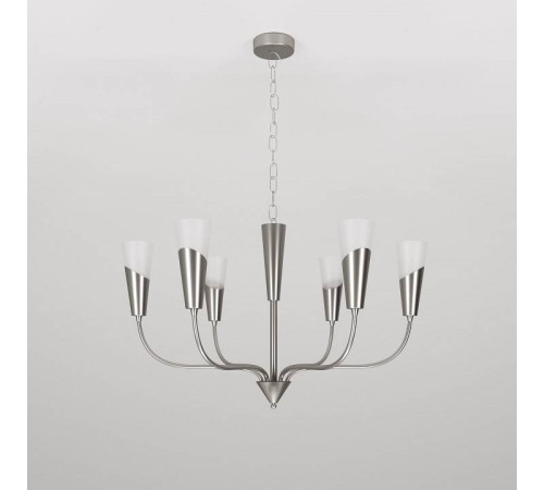 Подвесная люстра Eurosvet Rhyton 60167/6 никель