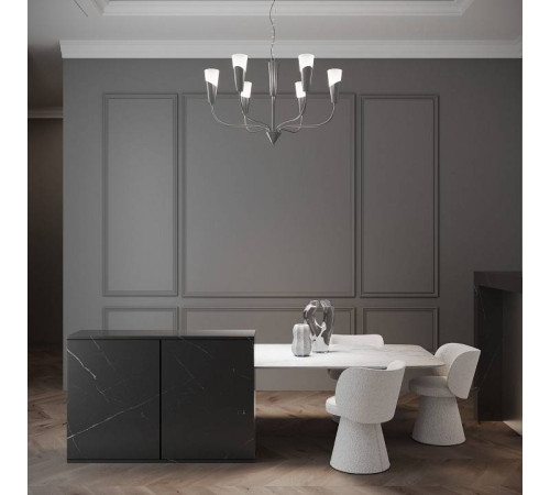 Подвесная люстра Eurosvet Rhyton 60167/6 никель