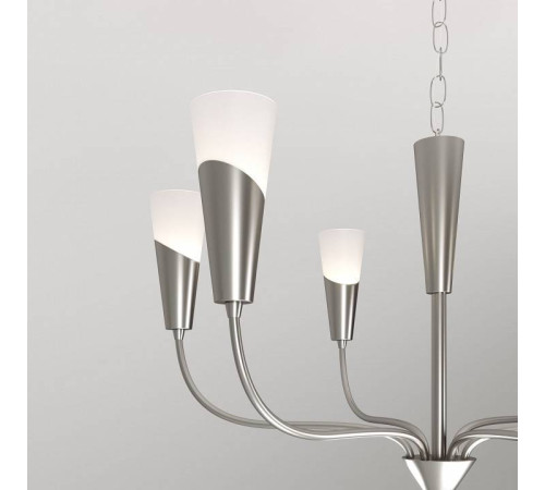 Подвесная люстра Eurosvet Rhyton 60167/6 никель