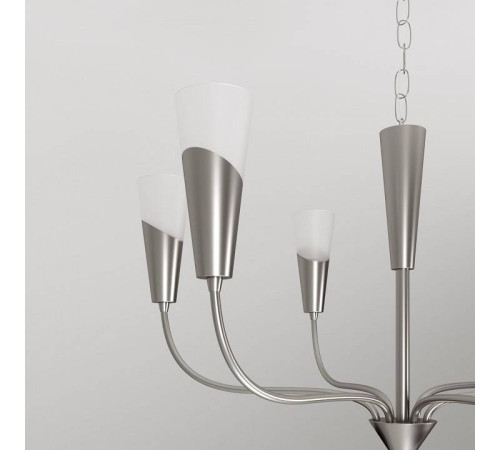 Подвесная люстра Eurosvet Rhyton 60167/6 никель