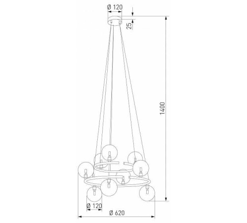 Подвесная люстра Eurosvet Anabelle 6845 Anabelle