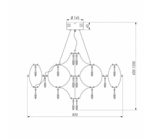 Подвесная люстра Bogate's Tense 443/1