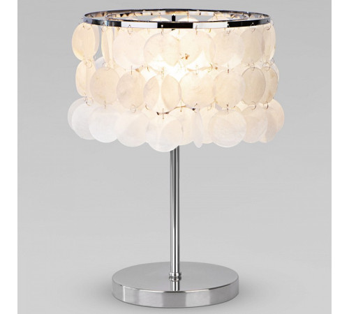 Настольная лампа декоративная Eurosvet Sandra 208101 хром/перламутр